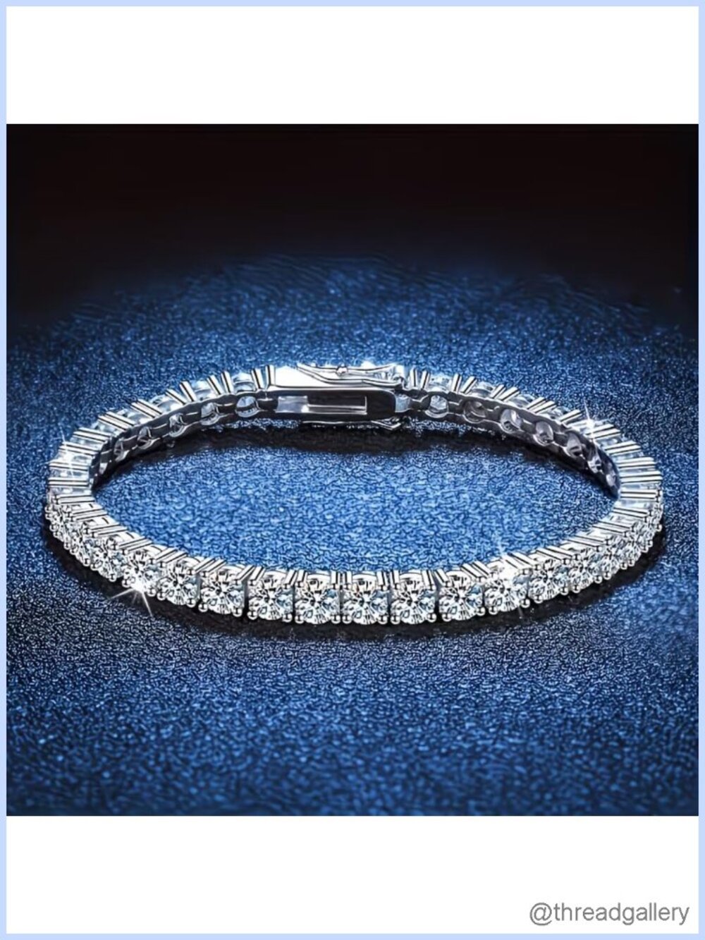 Classic Round Cut Cubic Zirconia Tennis Bracelet Minimalist Stackable Jewelry